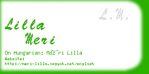 lilla meri business card